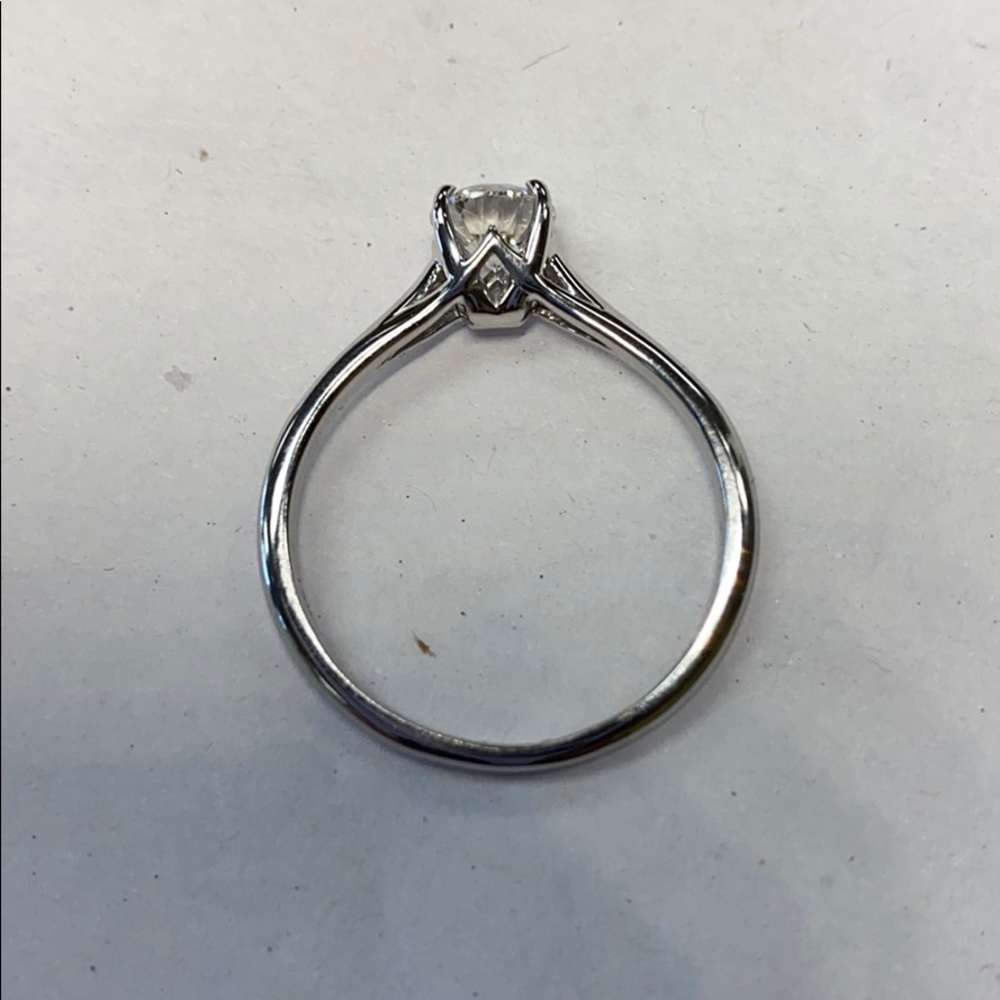 Diamond Solitaire Ring - image 8